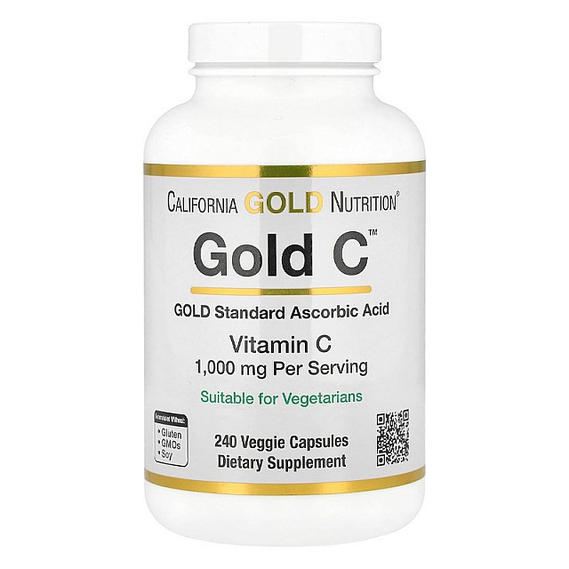 Best Seller: Gold C by California Gold Nutrition - USP Grade Vitamin C Supplement