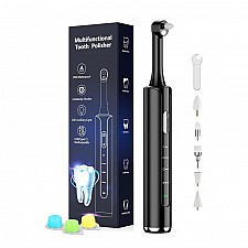 Best Seller: Tooth Polisher, Rechargeable Teeth Polisher with 5 Brush Heads